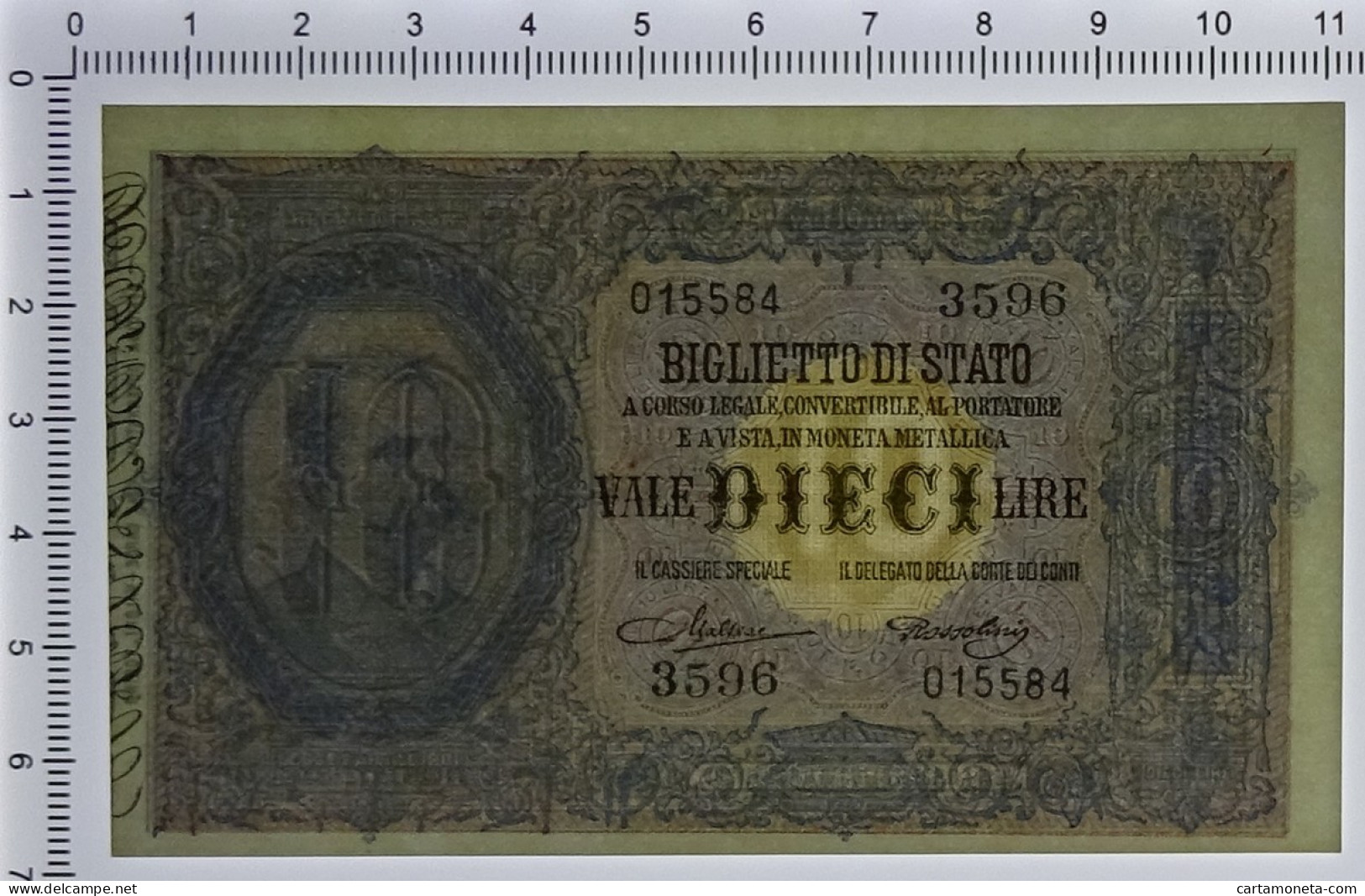 10 LIRE BIGLIETTO DI STATO EFFIGE UMBERTO I 19/05/1923 FDS - Sonstige