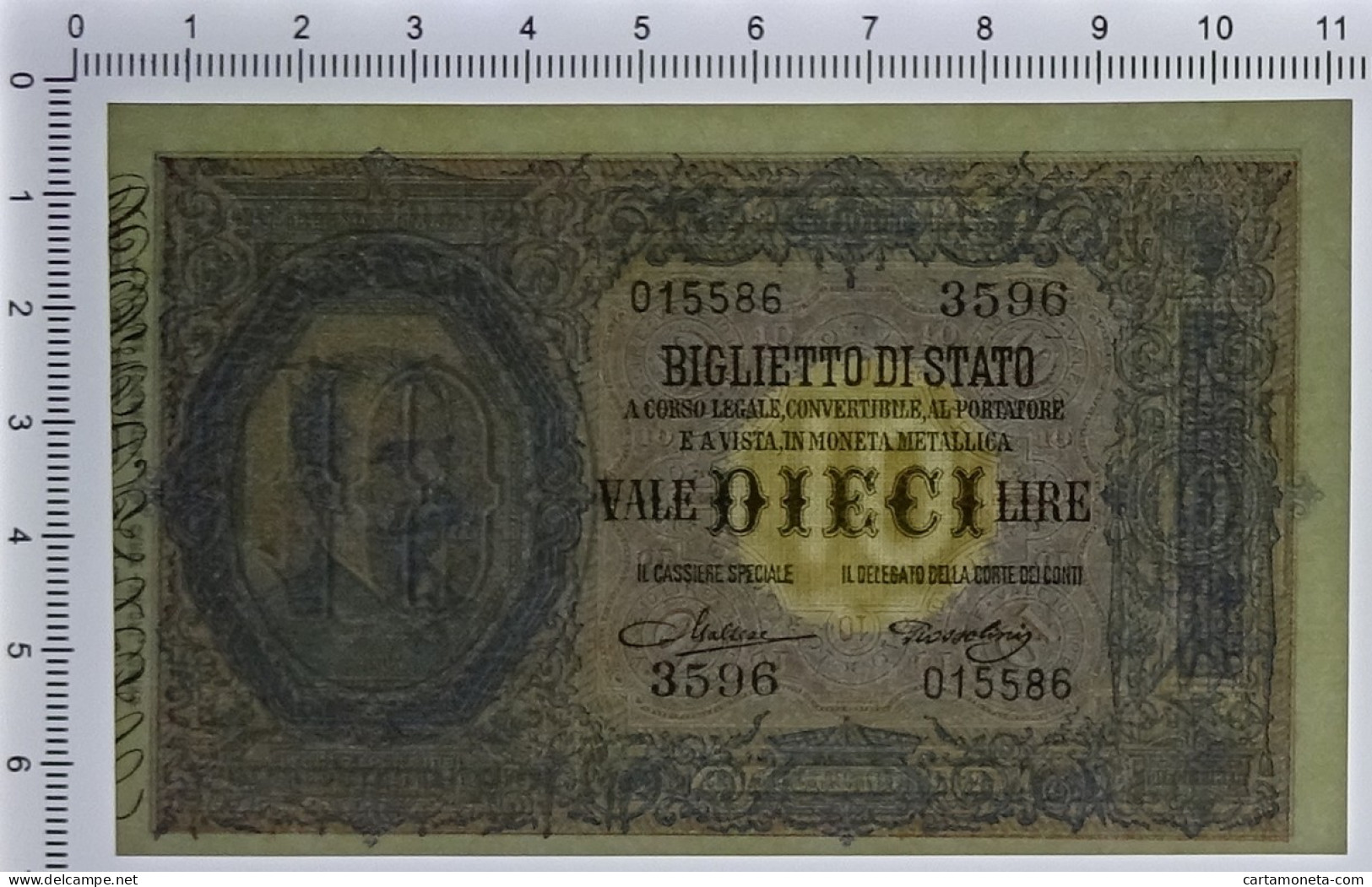 10 LIRE BIGLIETTO DI STATO EFFIGE UMBERTO I 19/05/1923 FDS-/FDS - Sonstige