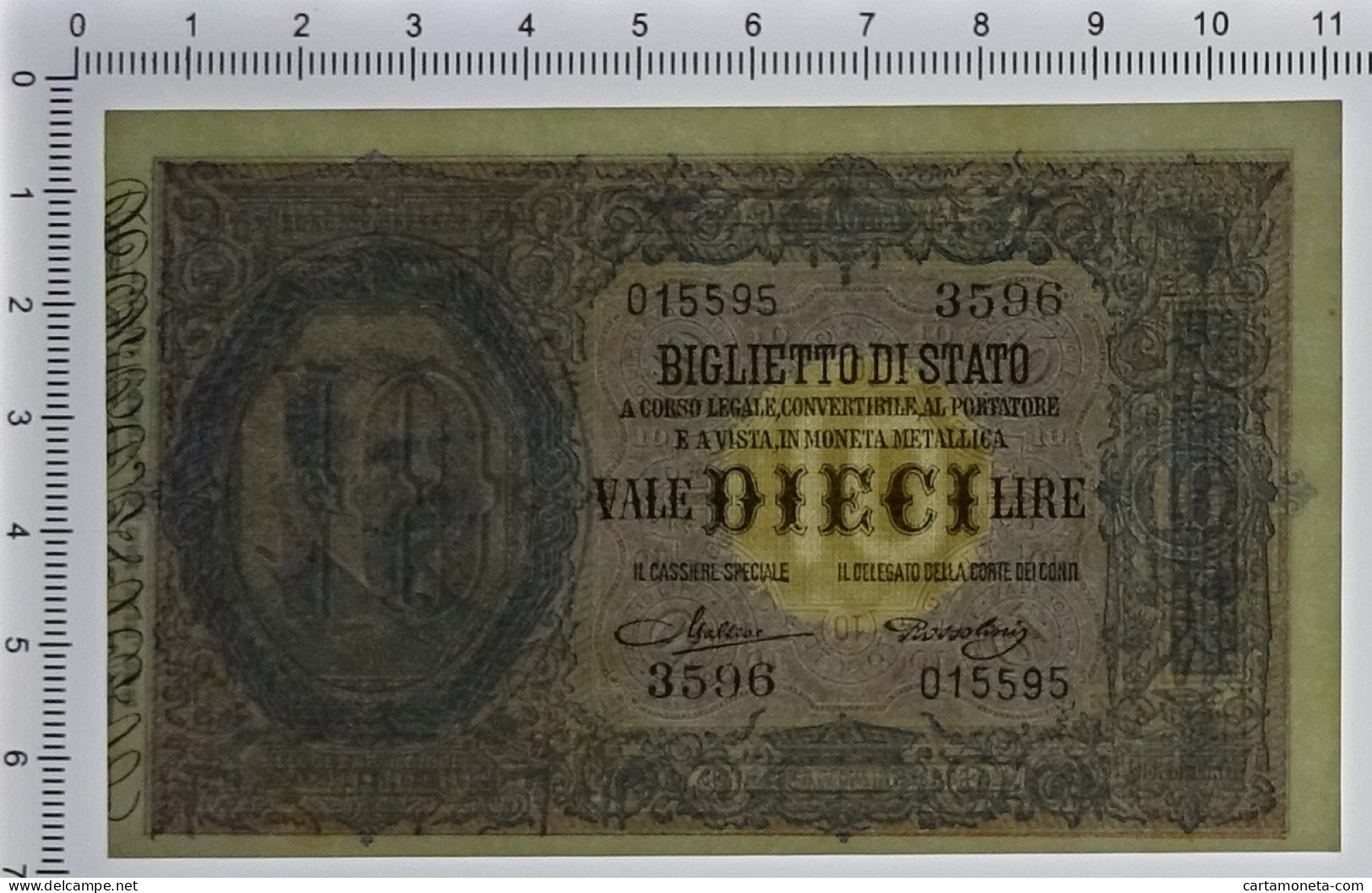 10 LIRE BIGLIETTO DI STATO EFFIGE UMBERTO I 19/05/1923 QFDS - Regno D'Italia – Other