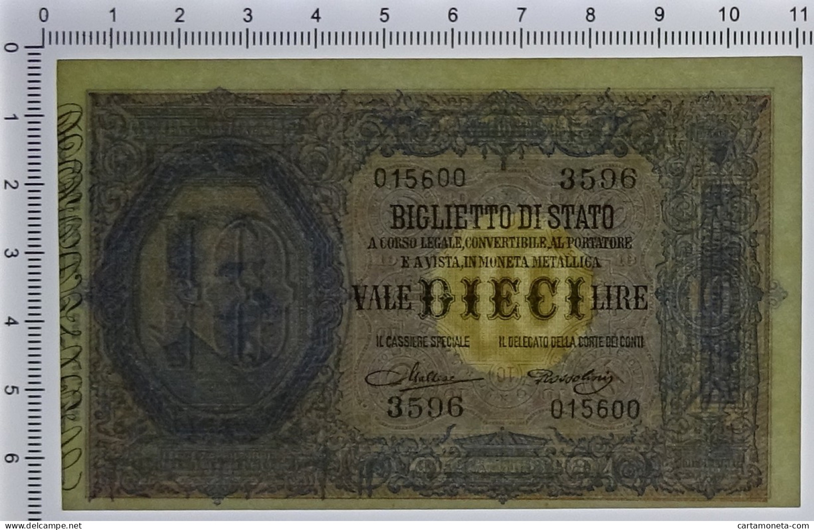 10 LIRE BIGLIETTO DI STATO EFFIGE UMBERTO I 19/05/1923 SUP - Otros