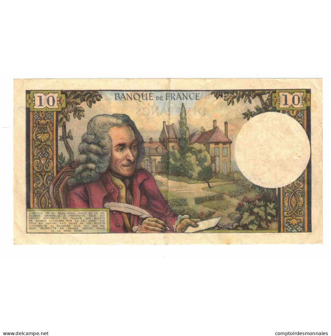 France, 10 Francs, Voltaire, 1964, X.93, TTB, Fayette:F.62.09, KM:147a - 10 F 1963-1973 ''Voltaire''