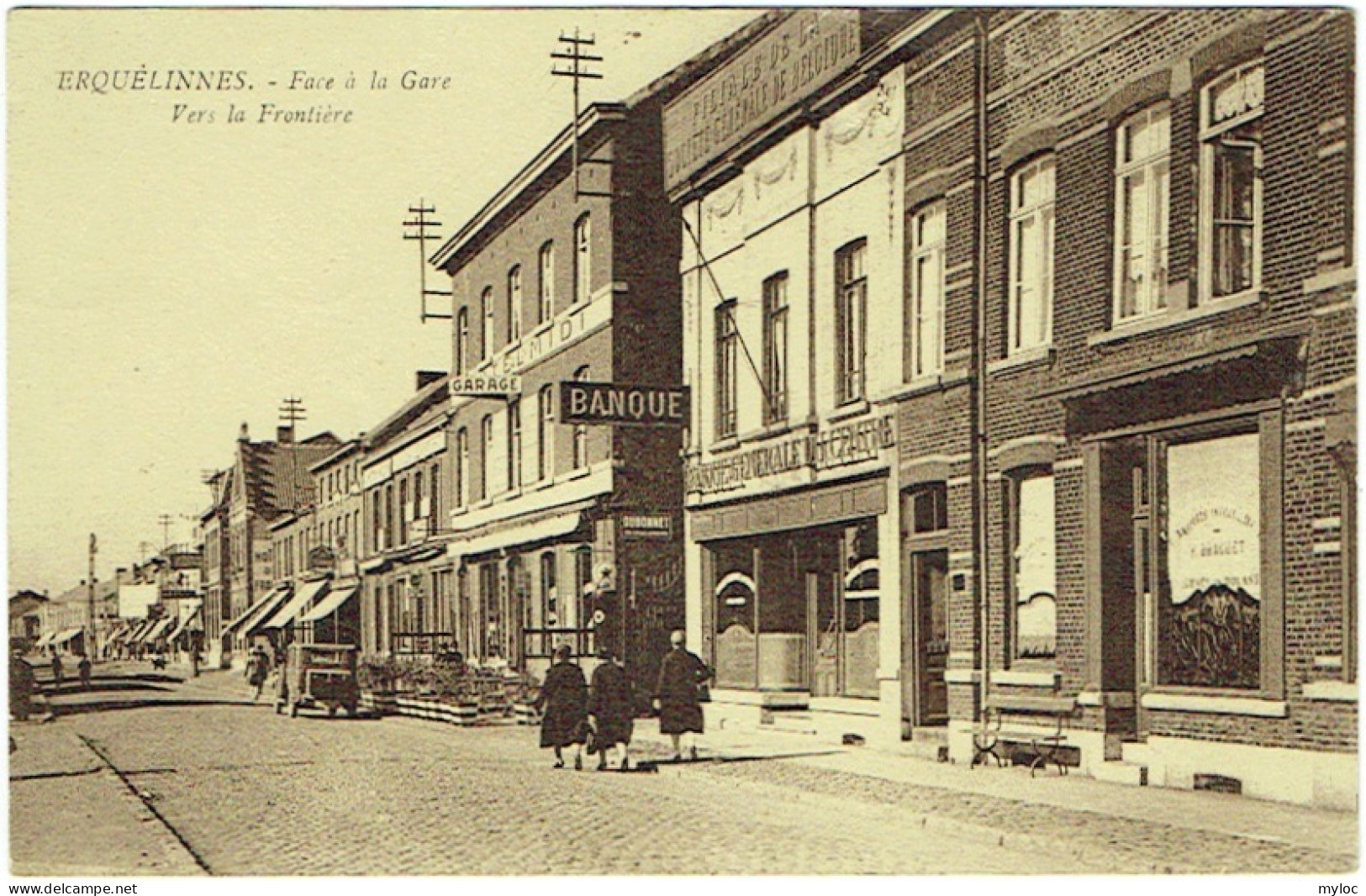 Erquelinnes. Face à La Gare. Vers La Frontière. - Erquelinnes