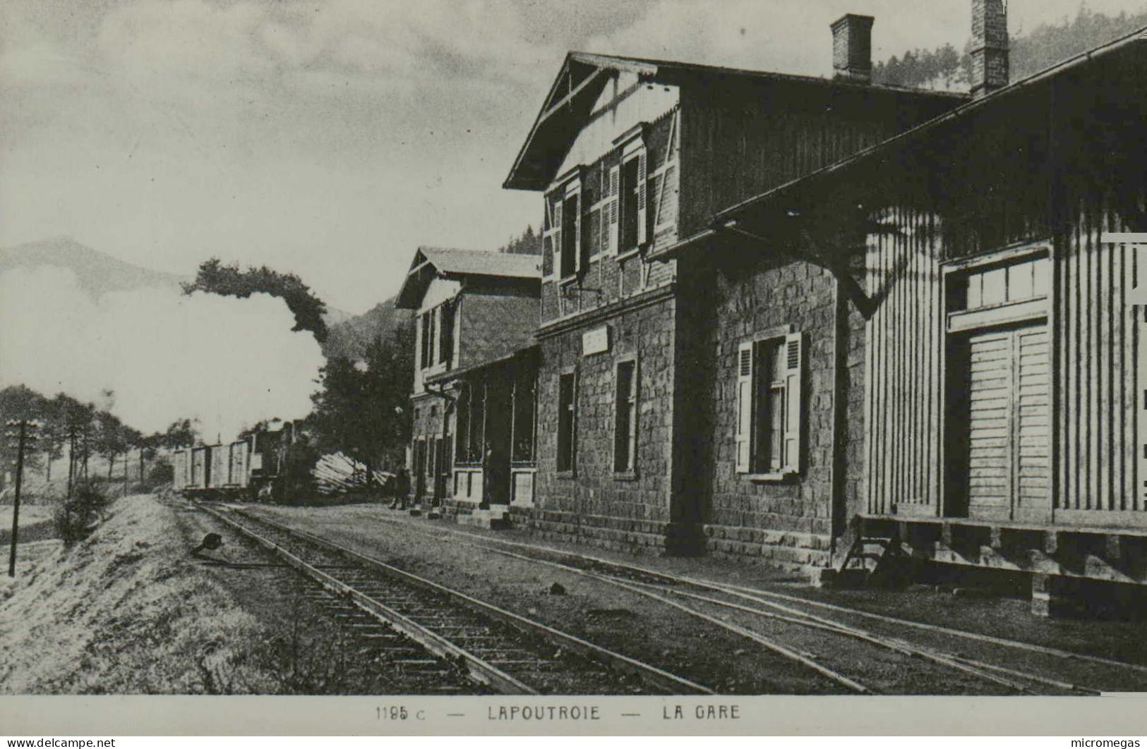 68 - Reproduction "La Vie Du Rail" - LAPOUTROIE La Gare - On Y Joint La Reproduction Du Même Endroit Plus Récemment - Lapoutroie