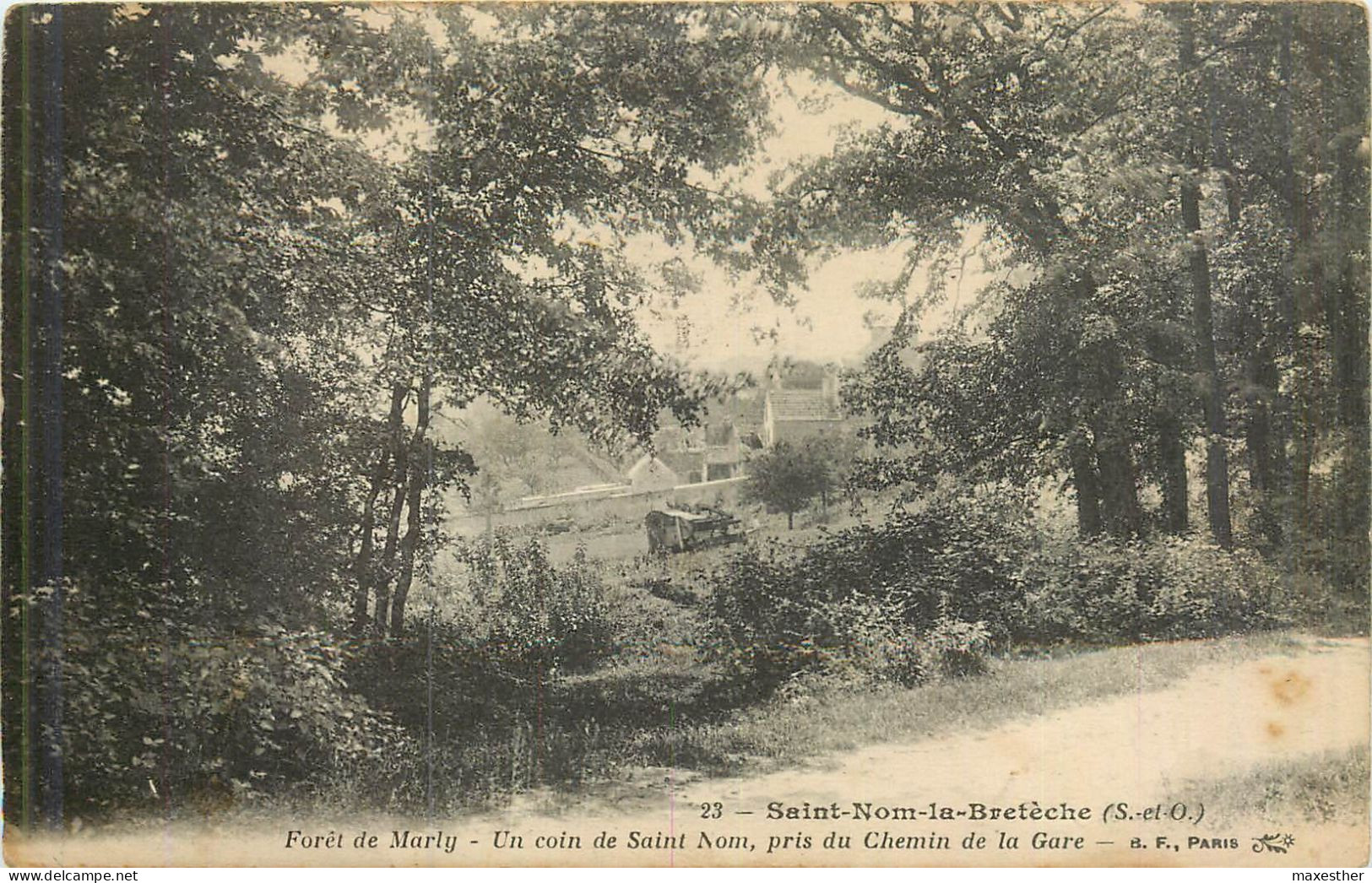 SAINT NOM LA BRETÊCHE Forêt De Marly, Un Coin De St Nom Depuis La Gare - St. Nom La Breteche