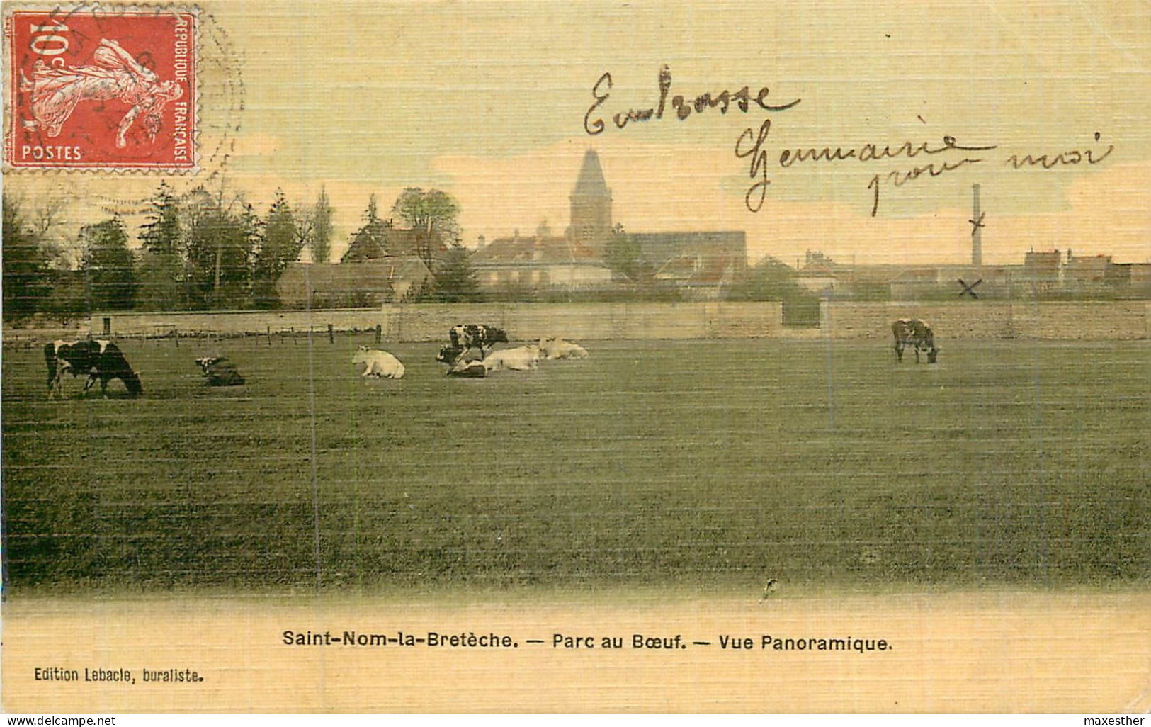 SAINT NOM LA BRETÊCHE Parc Au Boeuf, Vue Panoramique - TOILÉE COULEUR - St. Nom La Breteche