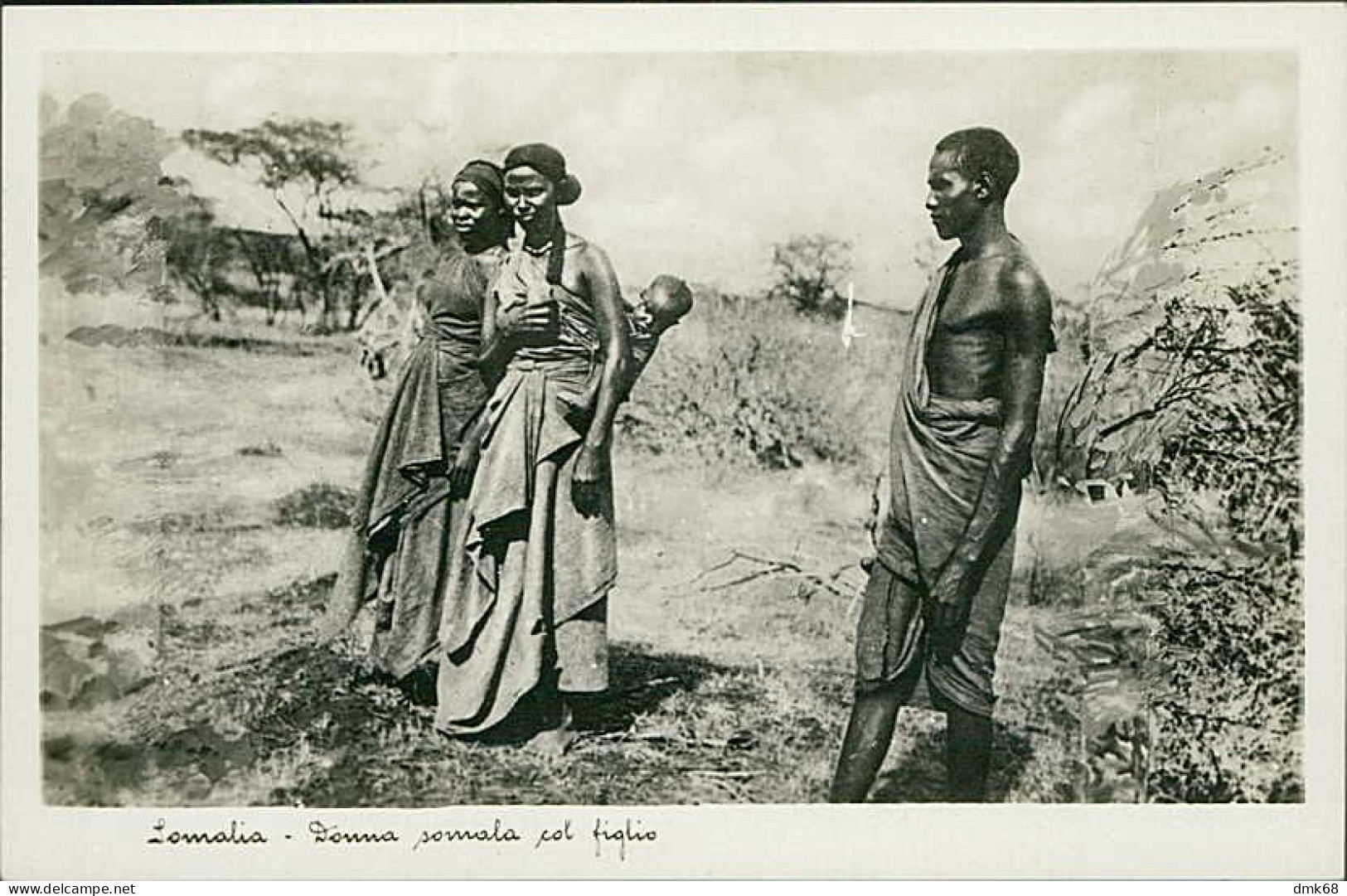 SOMALIA  - SOMALI WOMAN WITH THE SON  - EDIT TRALDI - 1930s  (11942) - Somalie