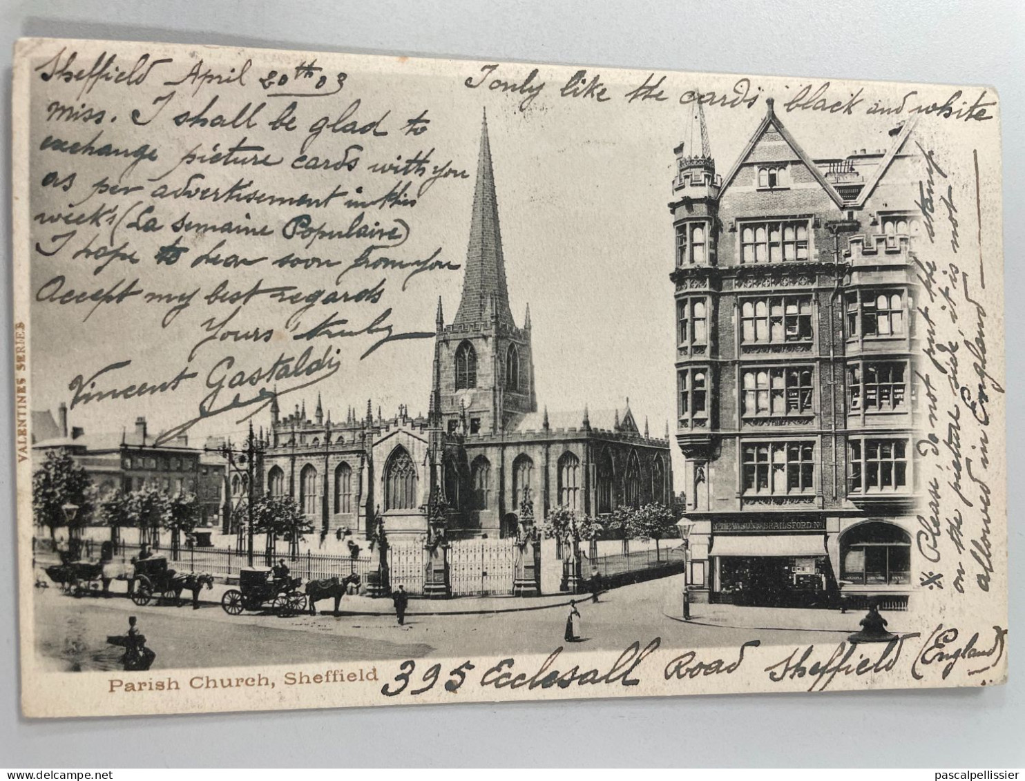 CPA - ROYAUME UNI - Parish Church Sheffield - 1903 - Sheffield