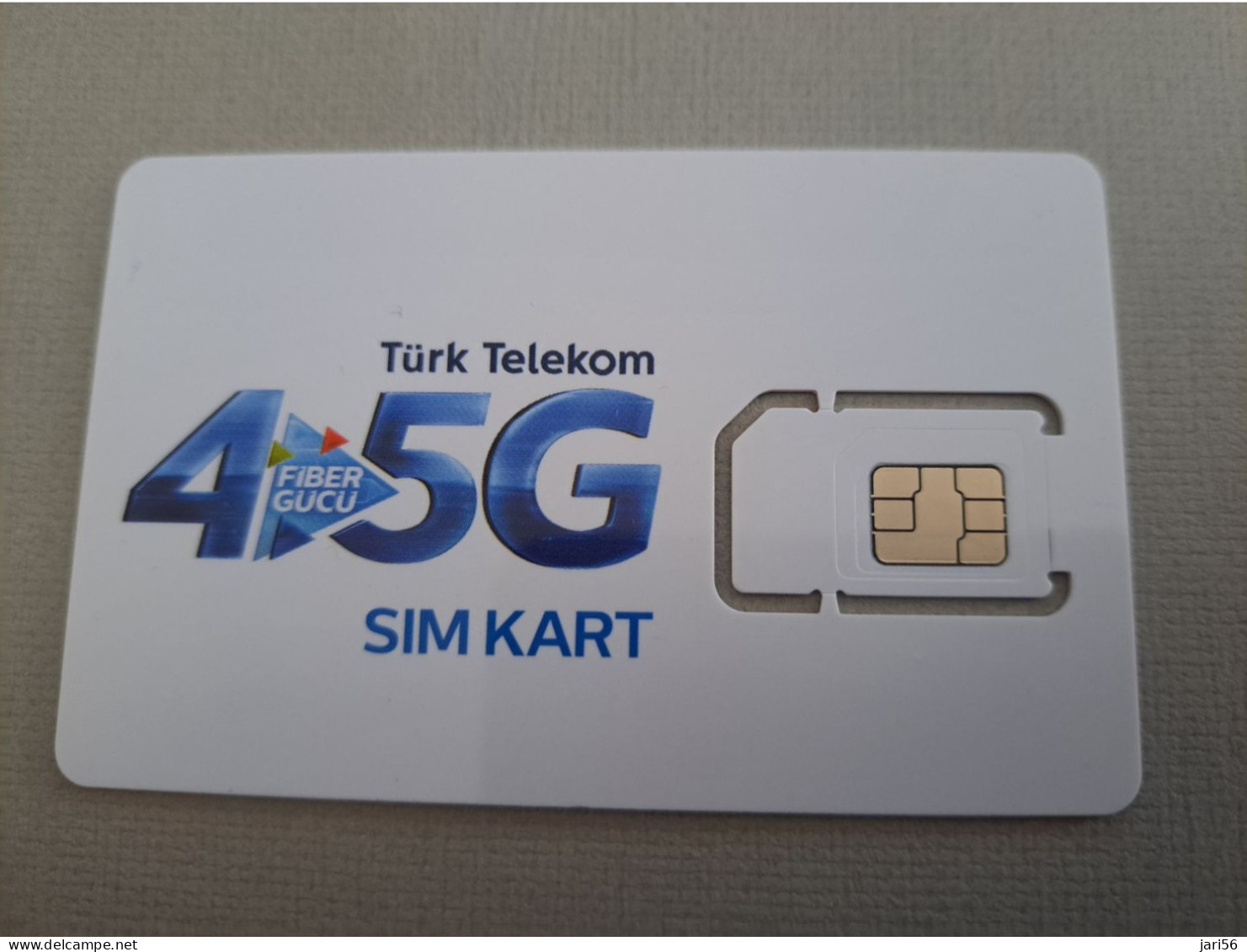 TURKIJE CHIPCARD /SIM GSM/   TURK TELECOM 4/5 G / DIFF CHIP     PERFECT MINT  CONDITION   **13568** - Turkey