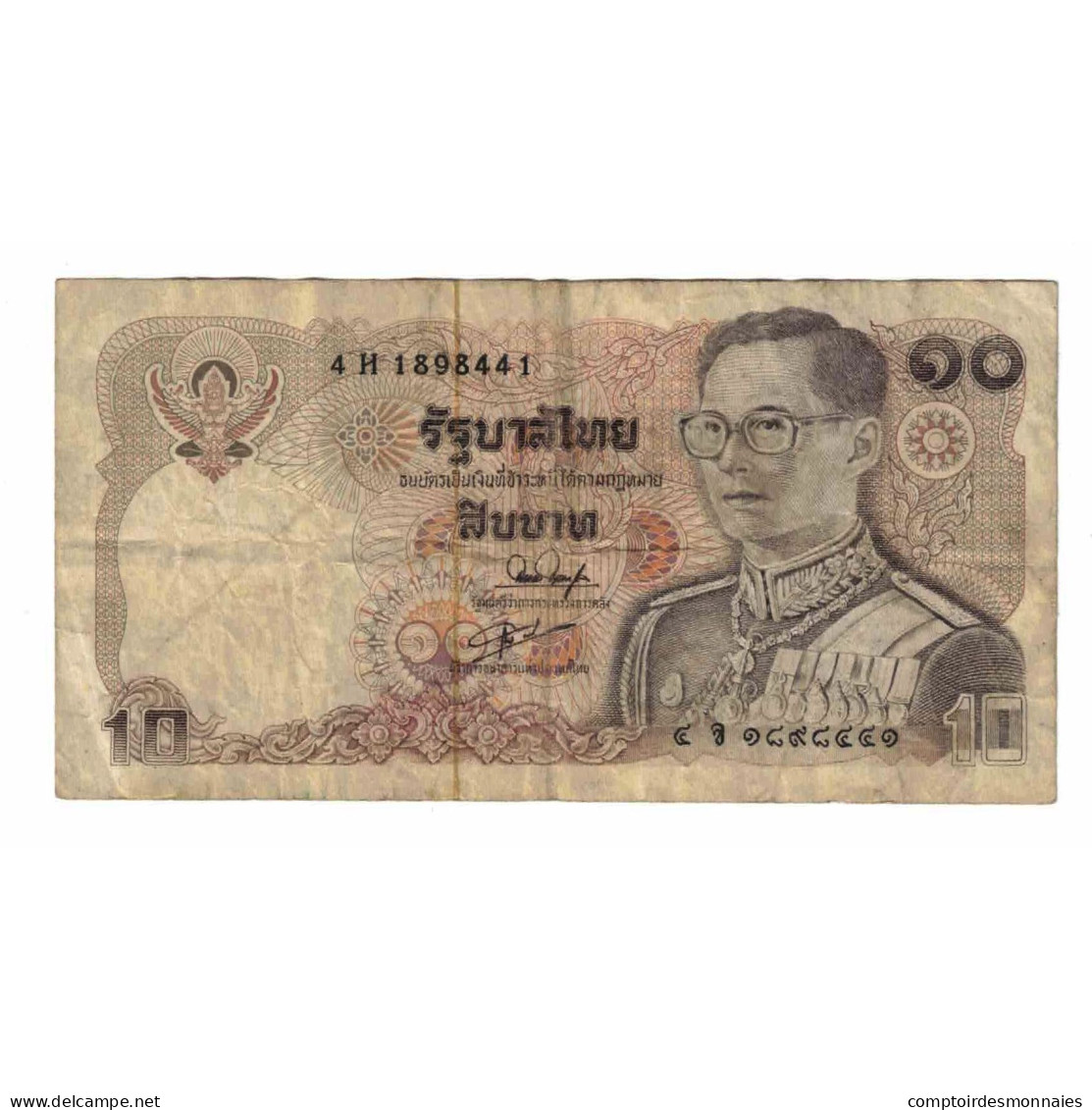 Billet, Thaïlande, 10 Baht, Undated (1980), KM:87, B - Thailand