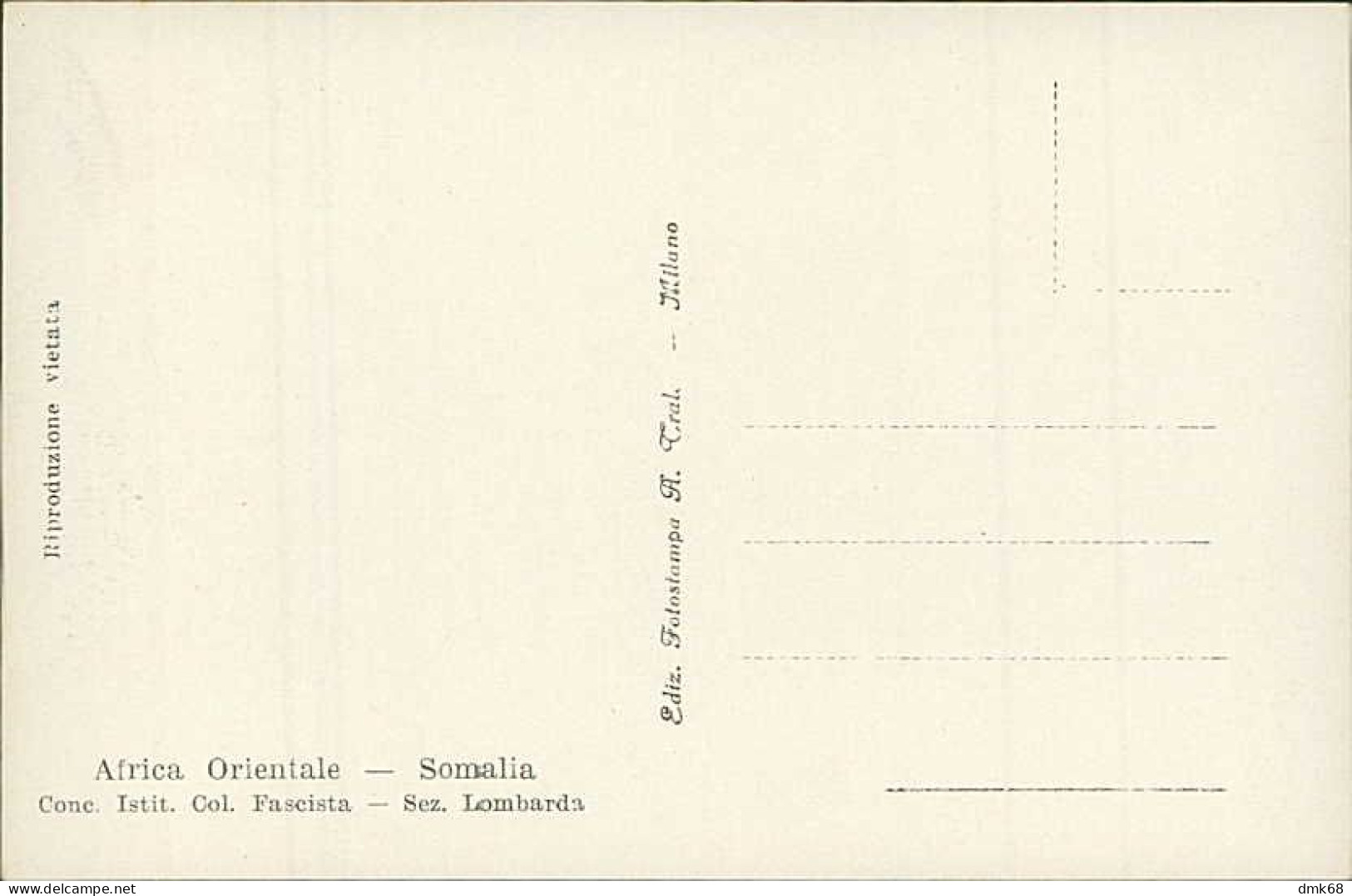 SOMALIA  - ASCARI ERITREI  - EDIT TRALDI - 1930s  (11947) - Somalie