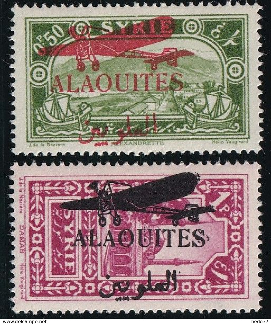 Alaouites Poste Aérienne N°14/15 - Neuf * Avec Charnière - TB - Nuevos