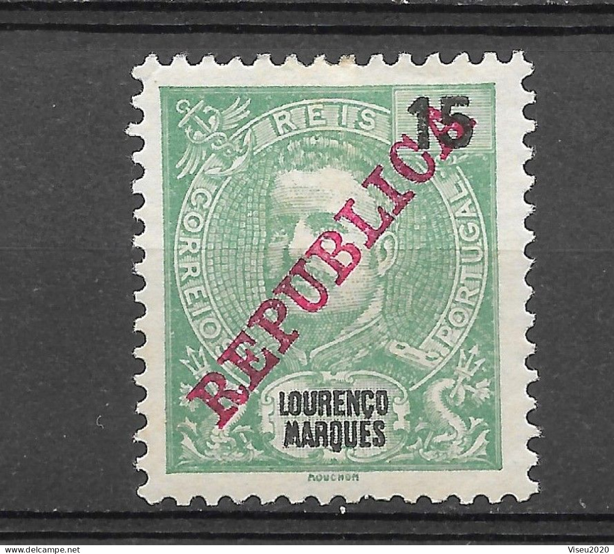 Moçambique Lourenço Marques 1911 -  D. Carlos Com Sobrecarga «REPUBLICA» 1911 - Afinsa 81 - Lourenco Marques