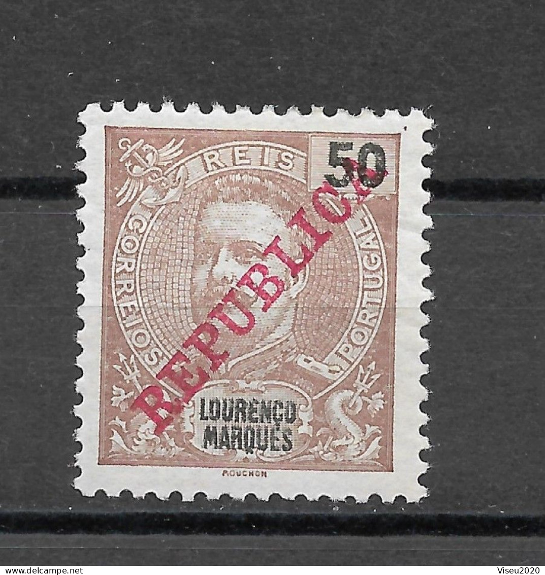 Moçambique Lourenço Marques 1911 -  D. Carlos Com Sobrecarga «REPUBLICA» 1911 - Afinsa 84 - Lourenco Marques