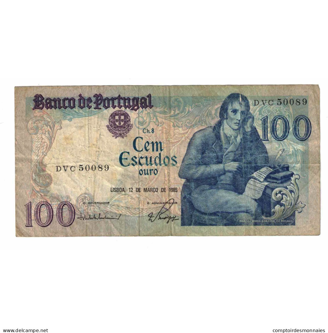 Billet, Portugal, 100 Escudos, 1985, 1985-03-12, KM:178d, TB - Portugal