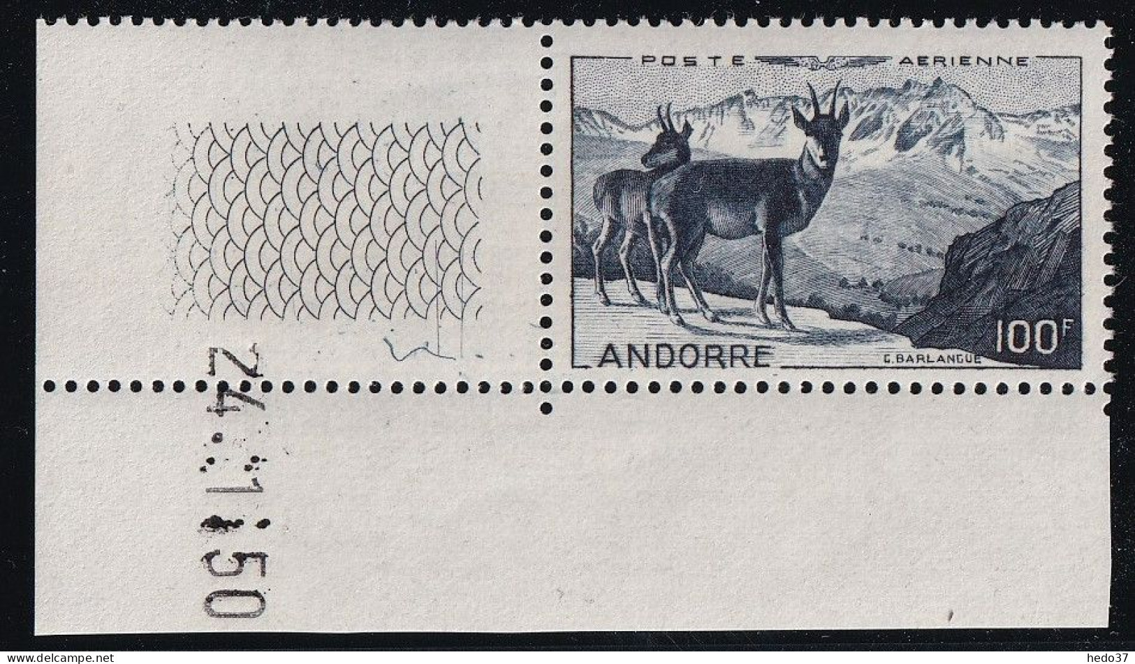 Andorre Poste Aérienne N°1 - Neuf ** Sans Charnière - TB - Airmail