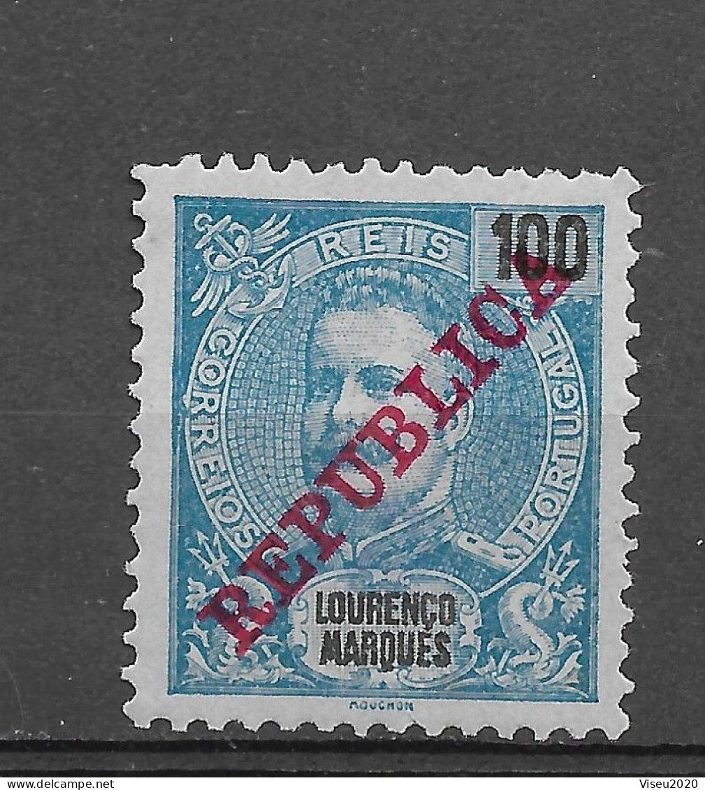 Moçambique Lourenço Marques 1911 -  D. Carlos Com Sobrecarga «REPUBLICA» 1911 - Afinsa 86 - Lourenco Marques