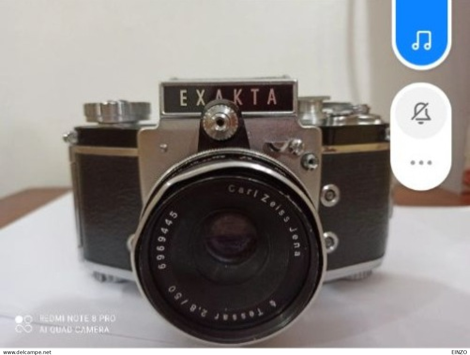 Vintage 1967 EXAKTA VX LLA DE 35MM Carl Zeiss Jena Lens - Ihagee Dresden - Fotoapparate