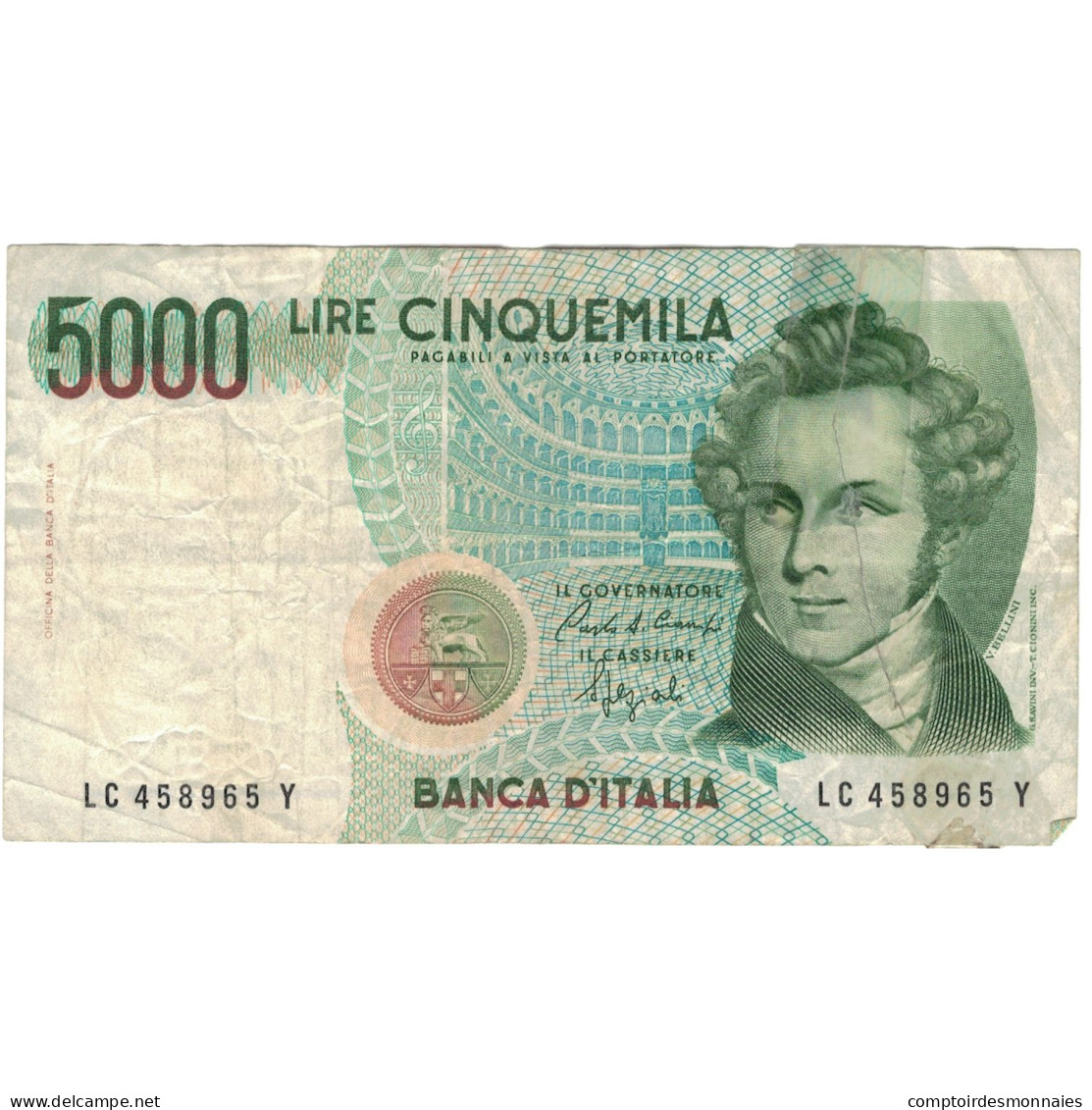 Billet, Italie, 5000 Lire, 1985-01-04, KM:111c, TB - 5000 Lire