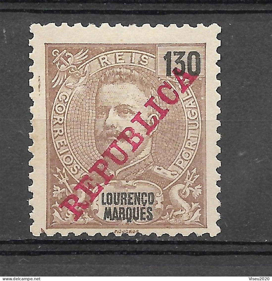 Moçambique Lourenço Marques 1911 -  D. Carlos Com Sobrecarga «REPUBLICA» 1911 - Afinsa 88 - Lourenco Marques