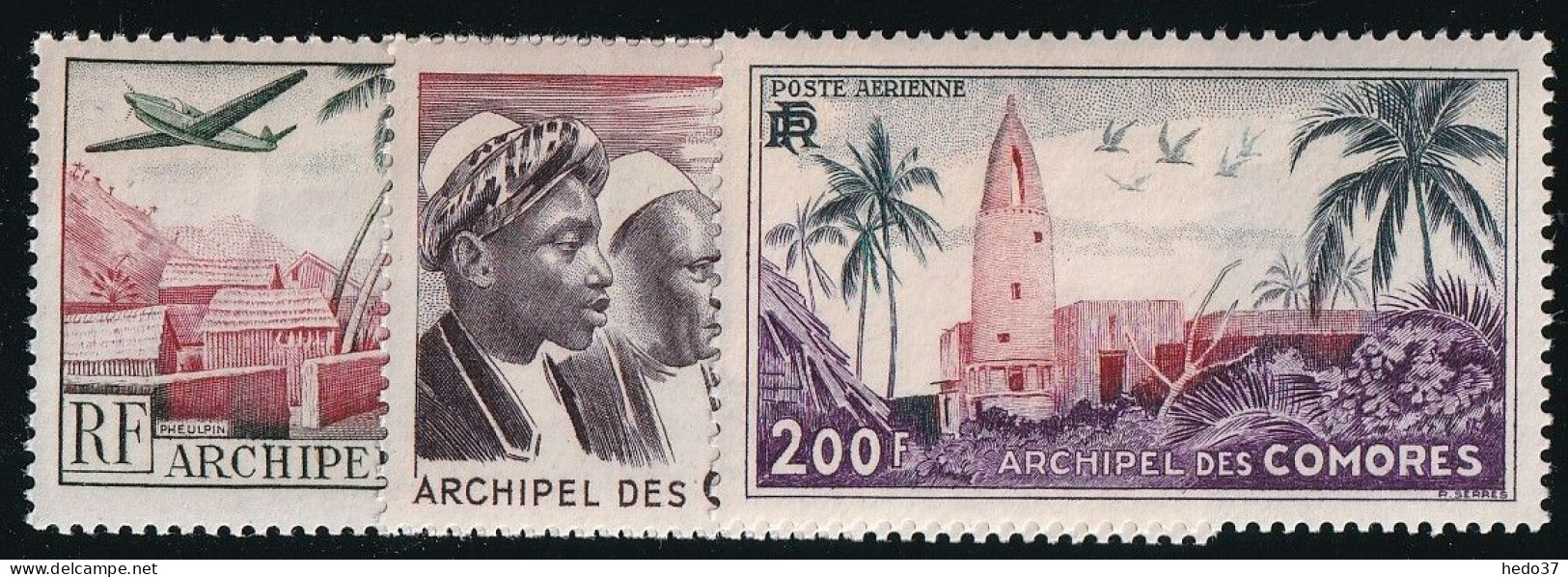Comores Poste Aérienne N°1/3 - Neuf ** Sans Charnière - TB - Poste Aérienne