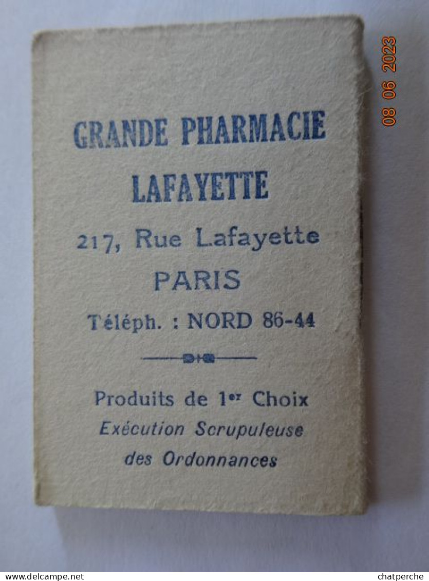 CALENDRIER ANNEE 1939 PAYSAGE PUBLICITE GRANDE PHARMACIE LAFAYETTE A PARIS - Petit Format : 1921-40