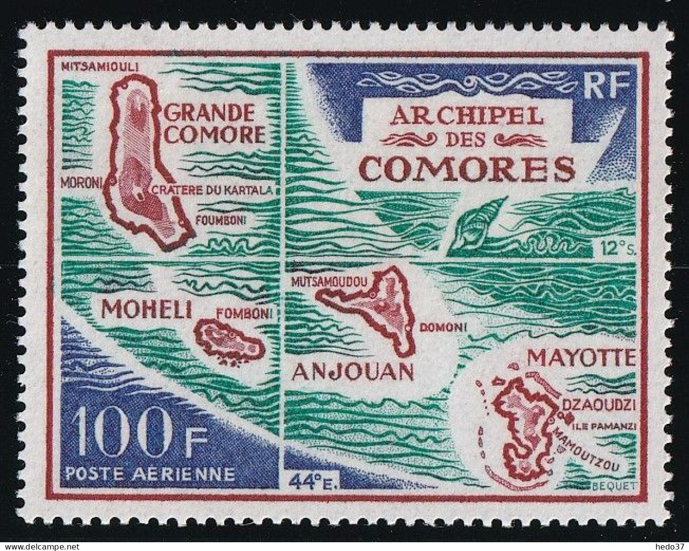 Comores Poste Aérienne N°36 - Neuf ** Sans Charnière - TB - Luftpost