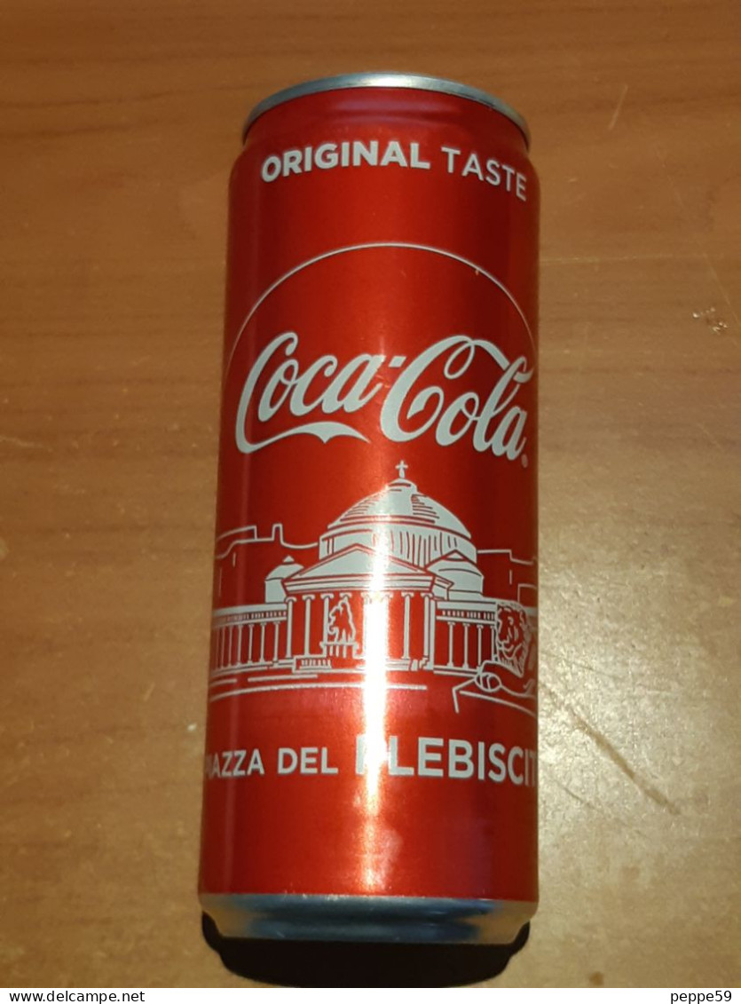 Lattina Italia - Coca Cola - 33 Cl. - Piazza Plebiscito 2019 ( Vuota ) - Latas