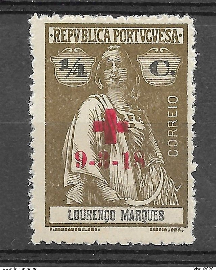Moçambique Lourenço Marques 1918 -  Tipo CERES Com Sobrecarga «Cruz Vermelha» E Sobretaxa - Afinsa 159 - Lourenzo Marques