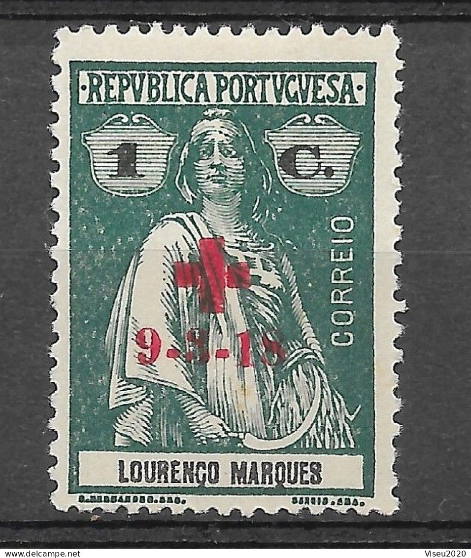 Moçambique Lourenço Marques 1918 -  Tipo CERES Com Sobrecarga «Cruz Vermelha» E Sobretaxa - Afinsa 161 - Lourenco Marques