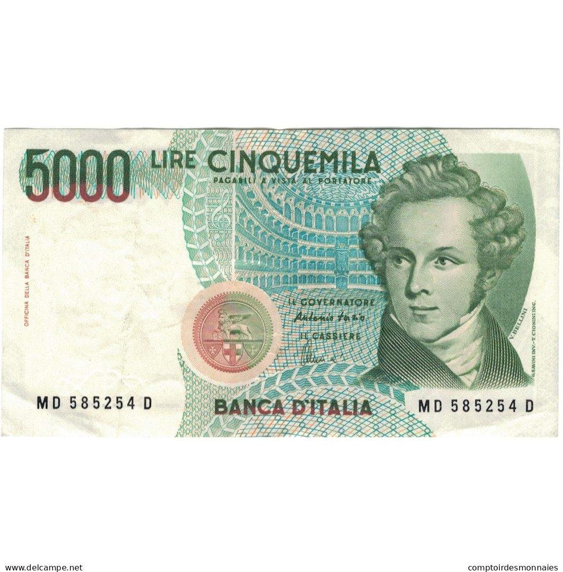 Billet, Italie, 5000 Lire, 1985-01-04, KM:111c, TTB+ - 5000 Lire