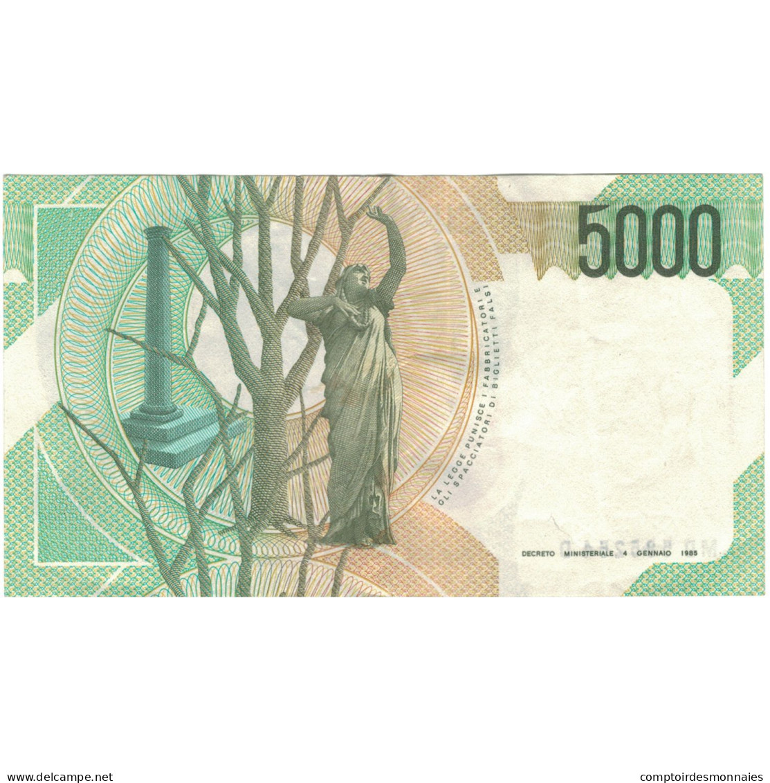 Billet, Italie, 5000 Lire, 1985-01-04, KM:111c, TTB+ - 5000 Lire