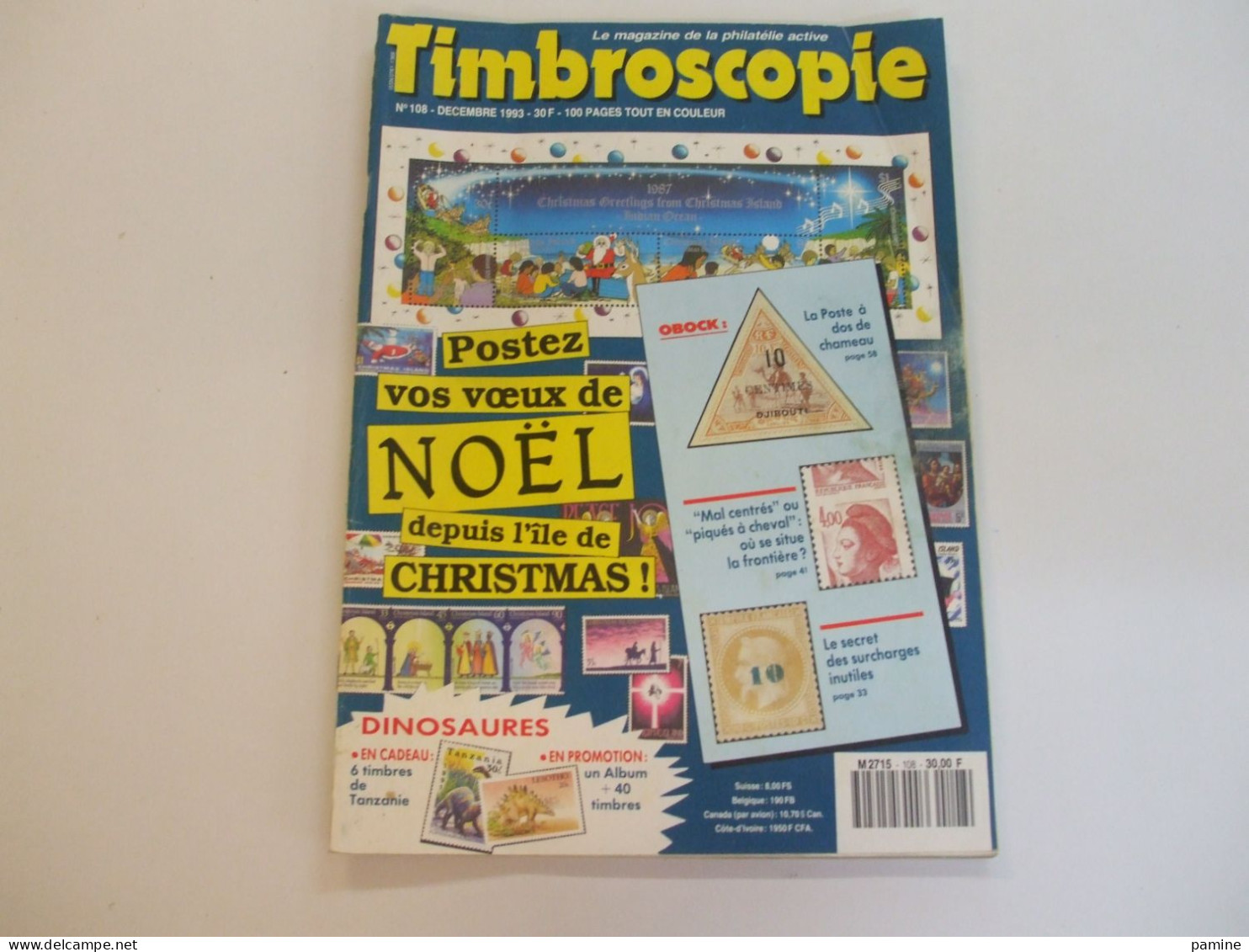 Timbroscopie année 1993 complète (11 n°) du 98 au 108