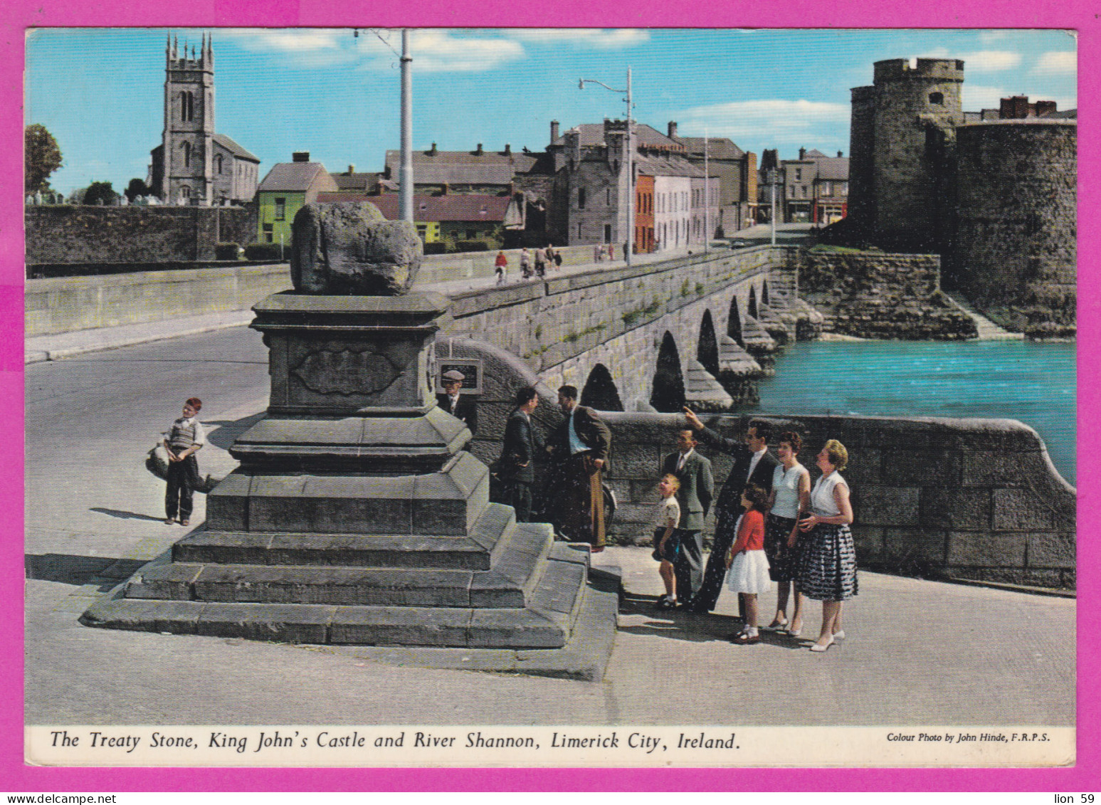 292373 / Ireland Limerick - Treaty Stone PC Used (O) Cuba 1962 -1+30c Palacio Comunicaciones Airmail The Sugar Industry - Limerick