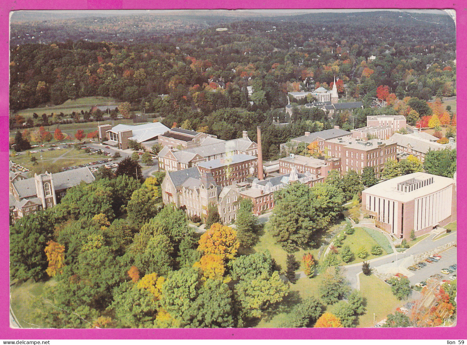 292379 / United States MA Aerial View Worcester Polytechnic Institute (WPI) PC USED (O) 1997 - 0.50 Meter Stamp - Worcester