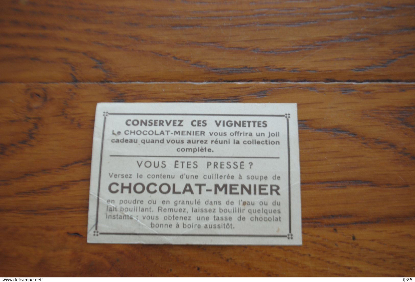 MARKEN DANS L ILE IMAGE CHOCOLAT MENIER NUMERO 93 - Collections & Lots