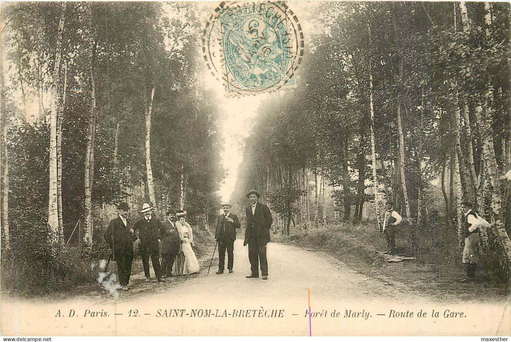 SAINT NOM LA BRETÊCHE Forêt De Marly, Route De La Gare - St. Nom La Breteche