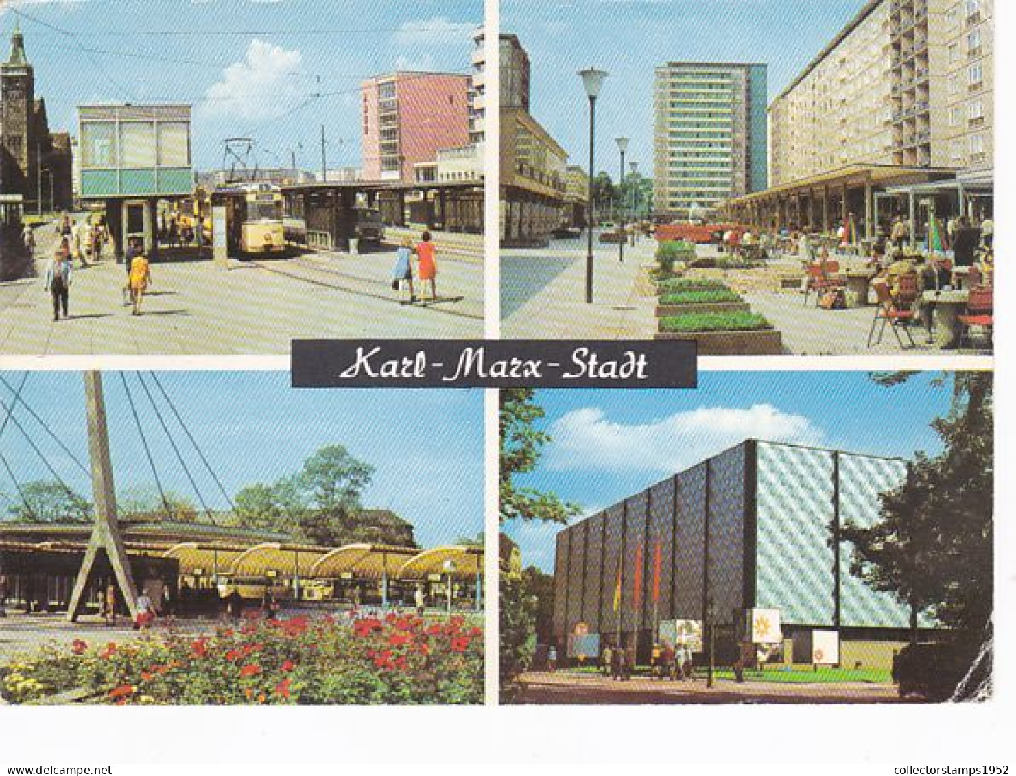 CHEMNITZ STREET VIEWS, TRAMWAY, PEOPLE, DIFFERENT VIEWS - Chemnitz (Karl-Marx-Stadt 1953-1990)