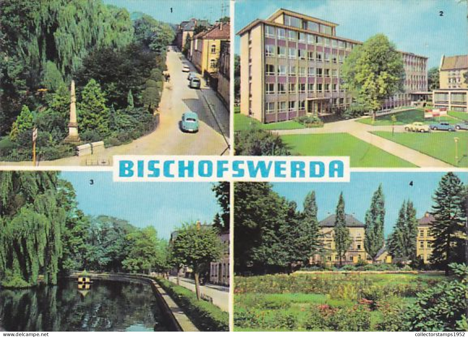 BISCHOFSWERDA CITY COUNCIL, RIVER BANKS, PARK, CAR, DIFFERENT VIEWS - Bischofswerda