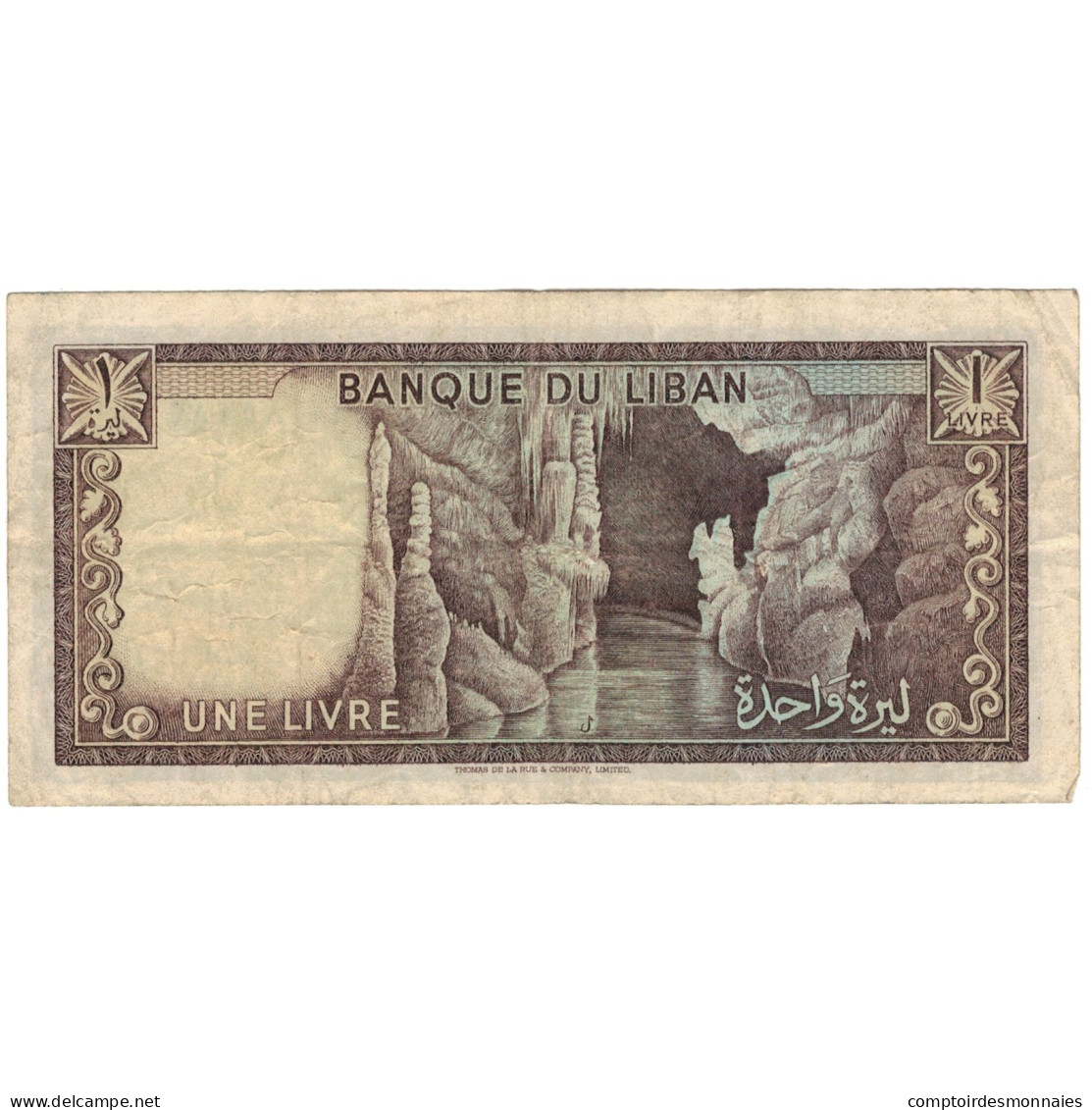 Billet, Liban , 1 Livre, 1964-80, KM:61a, TB - Liban