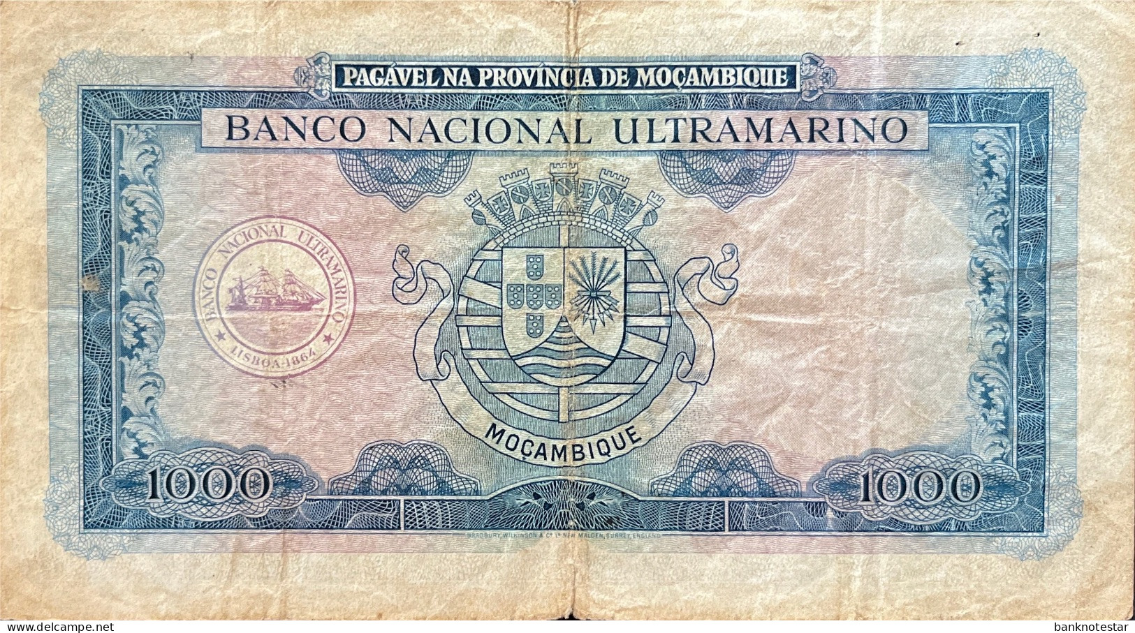 Mozambique 1.000 Escudos, P-105 (31.07.1953) - Fine - Mozambique