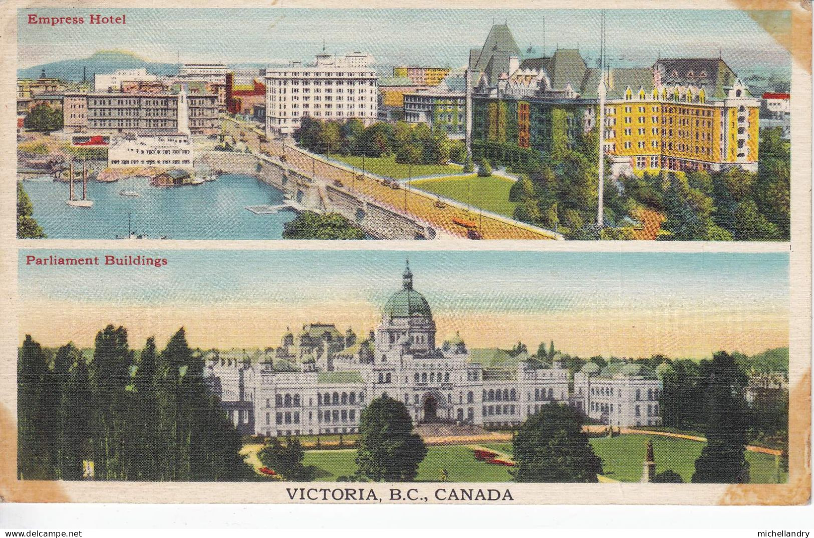 Carte Postal (122393) British Columbia, Canada Sans Timbre Ni écriture - Victoria