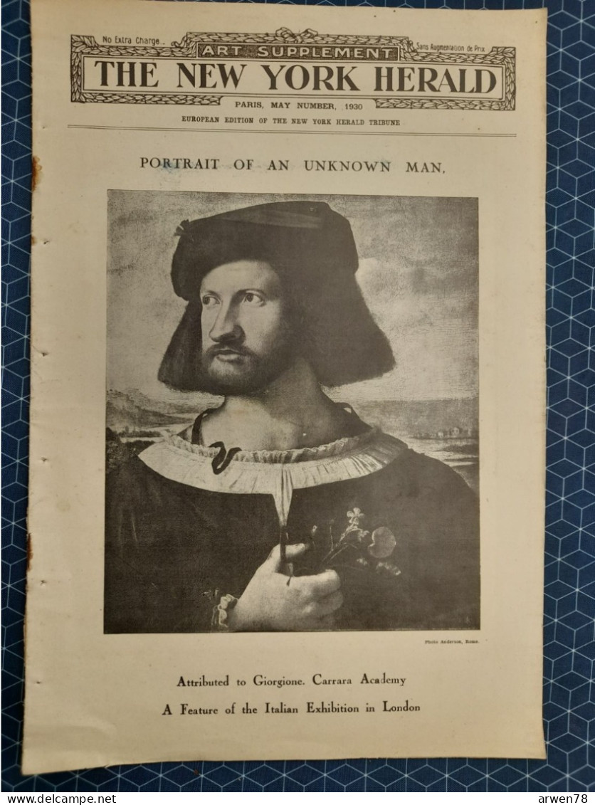 THE NEW YORK HERALD MAI 1930 - Fine Arts