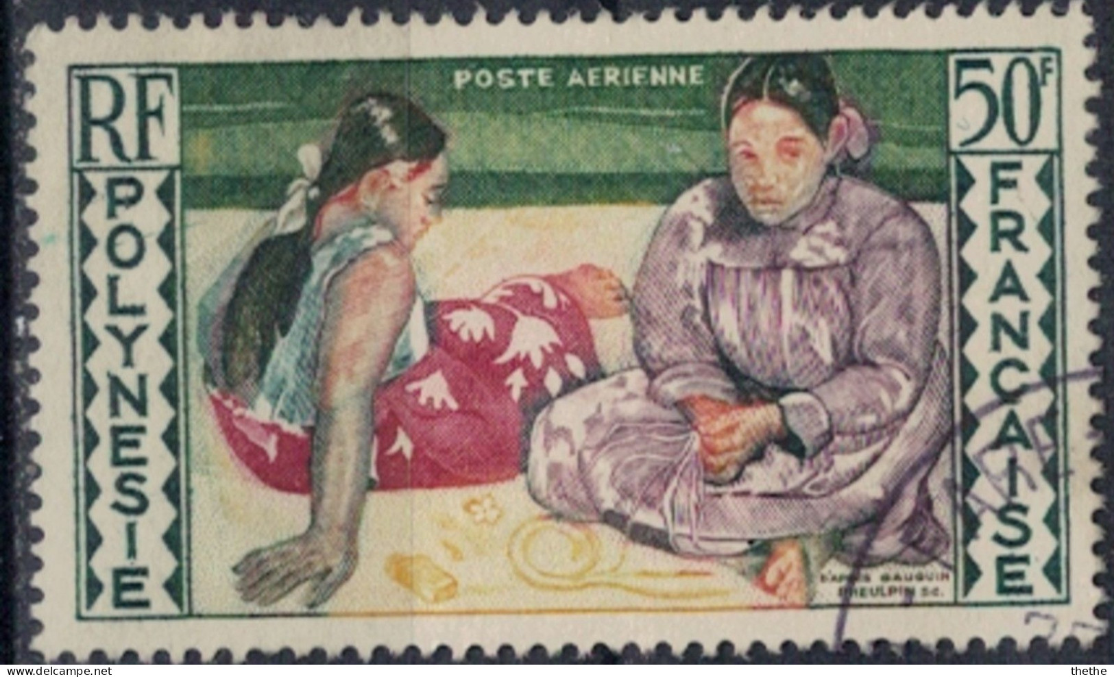 POLYNESIE - Femmes De Tahiti Sur La Plage, Par Paul Gauguin (1848-1903) - Used Stamps