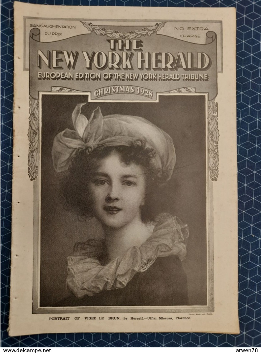 THE NEW YORK HERALD NOEL1928 - Schöne Künste