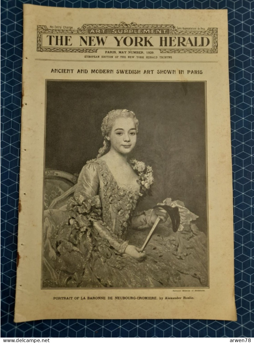 THE NEW YORK HERALD MAI 1929 - Fine Arts