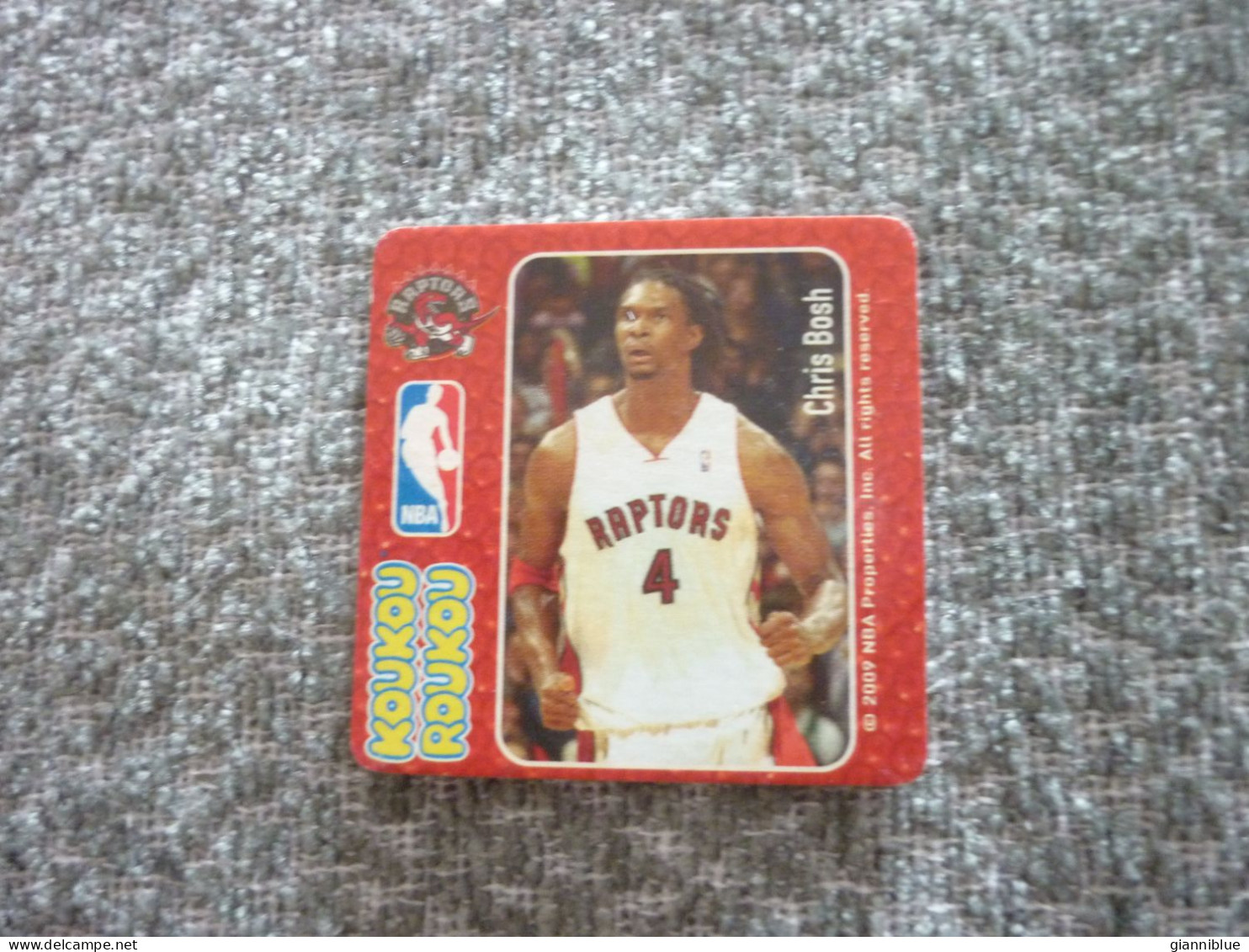 Chris Bosh Toronto Raptors American USA NBA Basketball Basket 2009 VHTF Greek Edition Sticker - 2000-Now