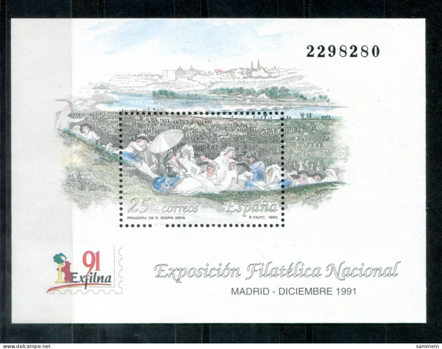 SPANIEN Block 41, Bl.41 Mnh - Exfilna 91 Madrid - SPAIN / ESPAGNE - Blocs & Hojas