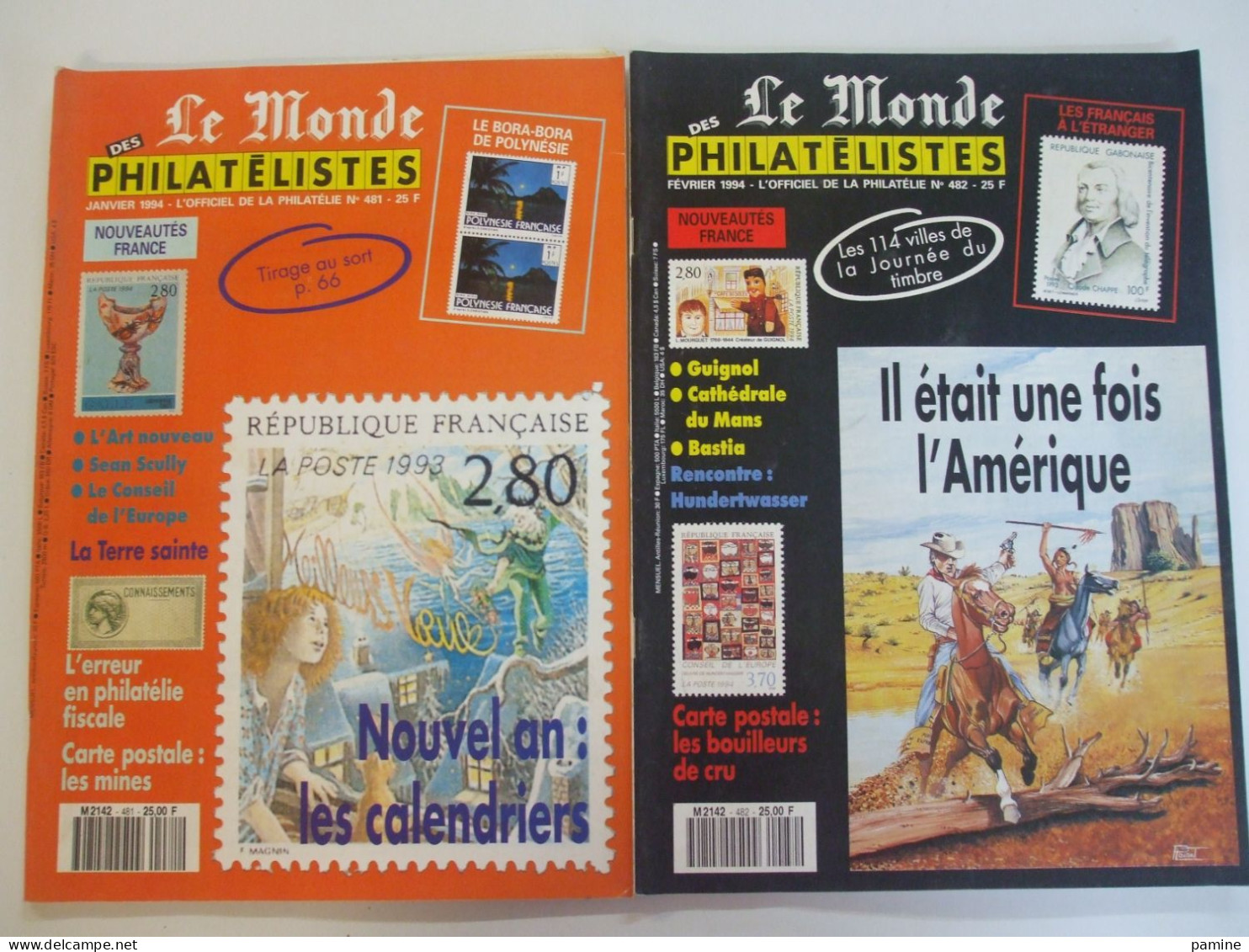 Le Monde Des Philatélistes Année 1994 Complète (11 N°) Du 481 Au 491 - Altri & Non Classificati