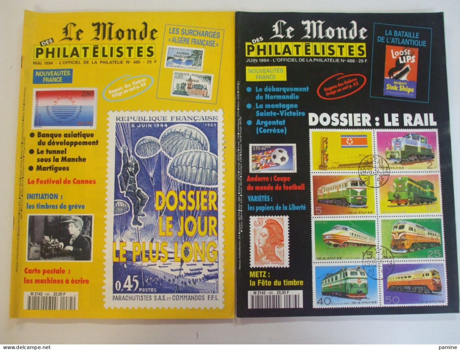 Le Monde Des Philatélistes Année 1994 Complète (11 N°) Du 481 Au 491 - Altri & Non Classificati