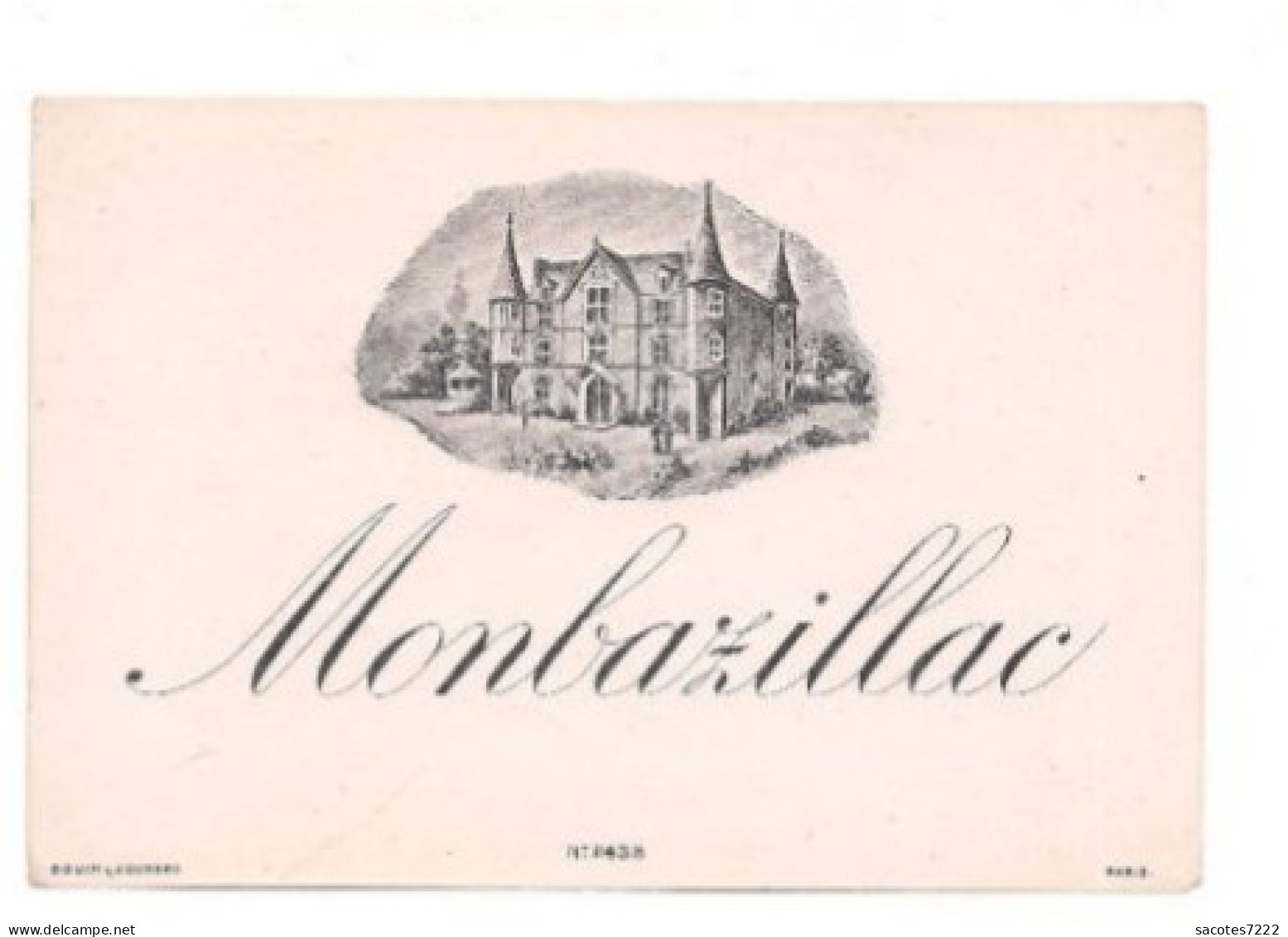 ETIQUETTE DE VIN   MONBAZILLAC - N°2438 - - Monbazillac